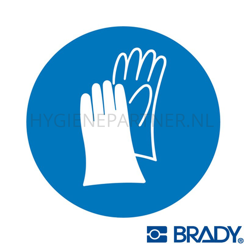 SB051054 Sticker veiligheidshandschoenen verplicht PIC 255